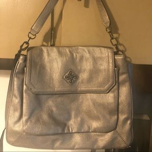 Silver Simply Vera Wang square handbag